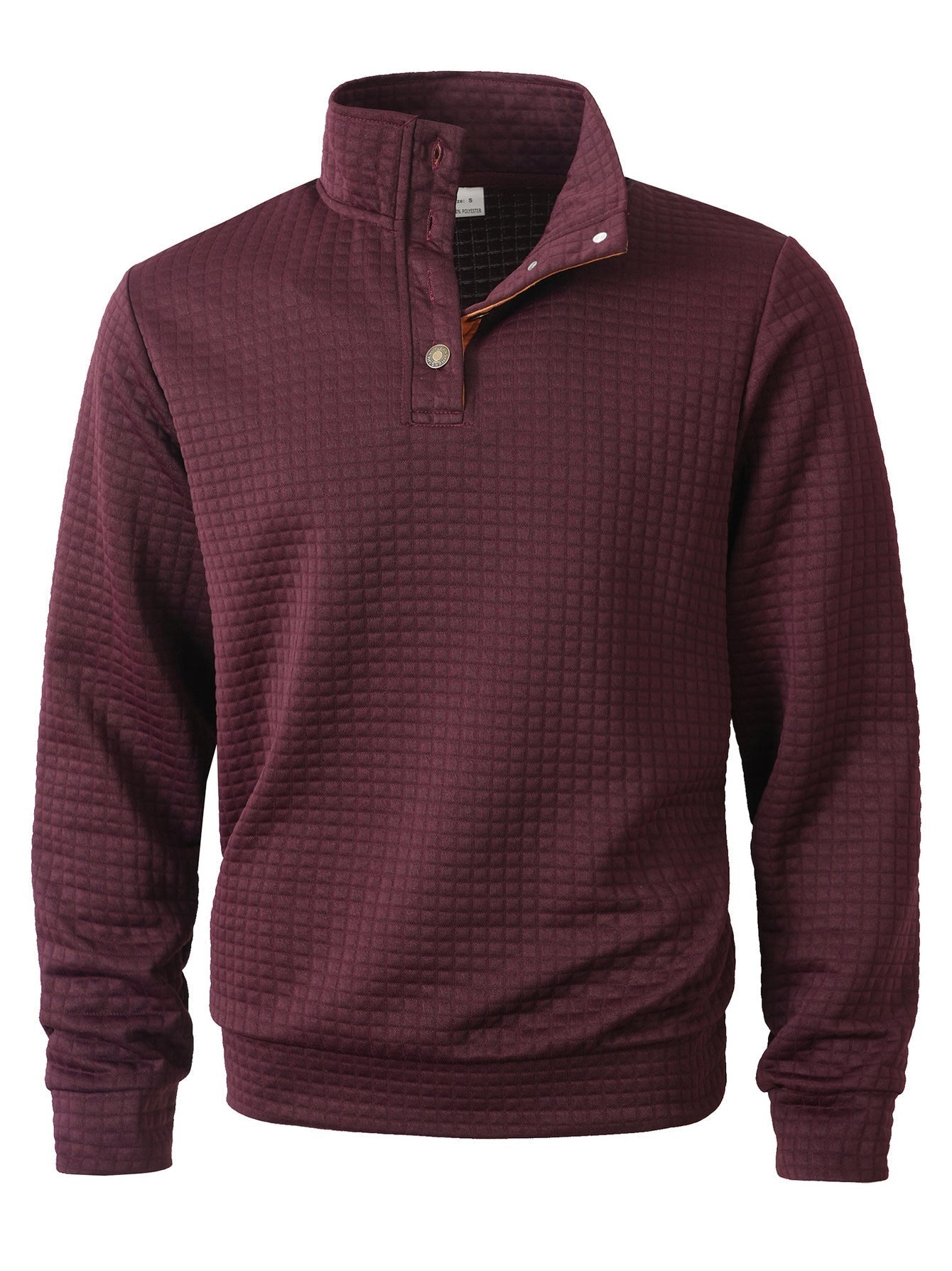 Street-wave Men's Quilted Pullover With Stand Collar For Stylish Warmth And Comfort