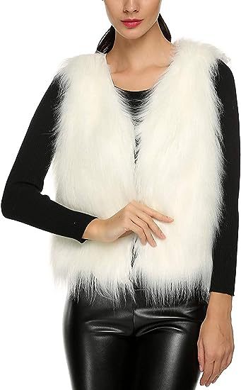 Women Career Vest Lux Faux Fur Streetwave Office Professionals Elegant Business Look Modern Working Women