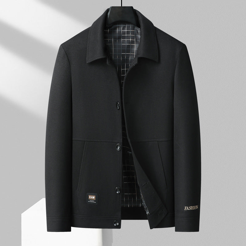Street-Wave Mens Wool Blend Blazer With Structured Fit