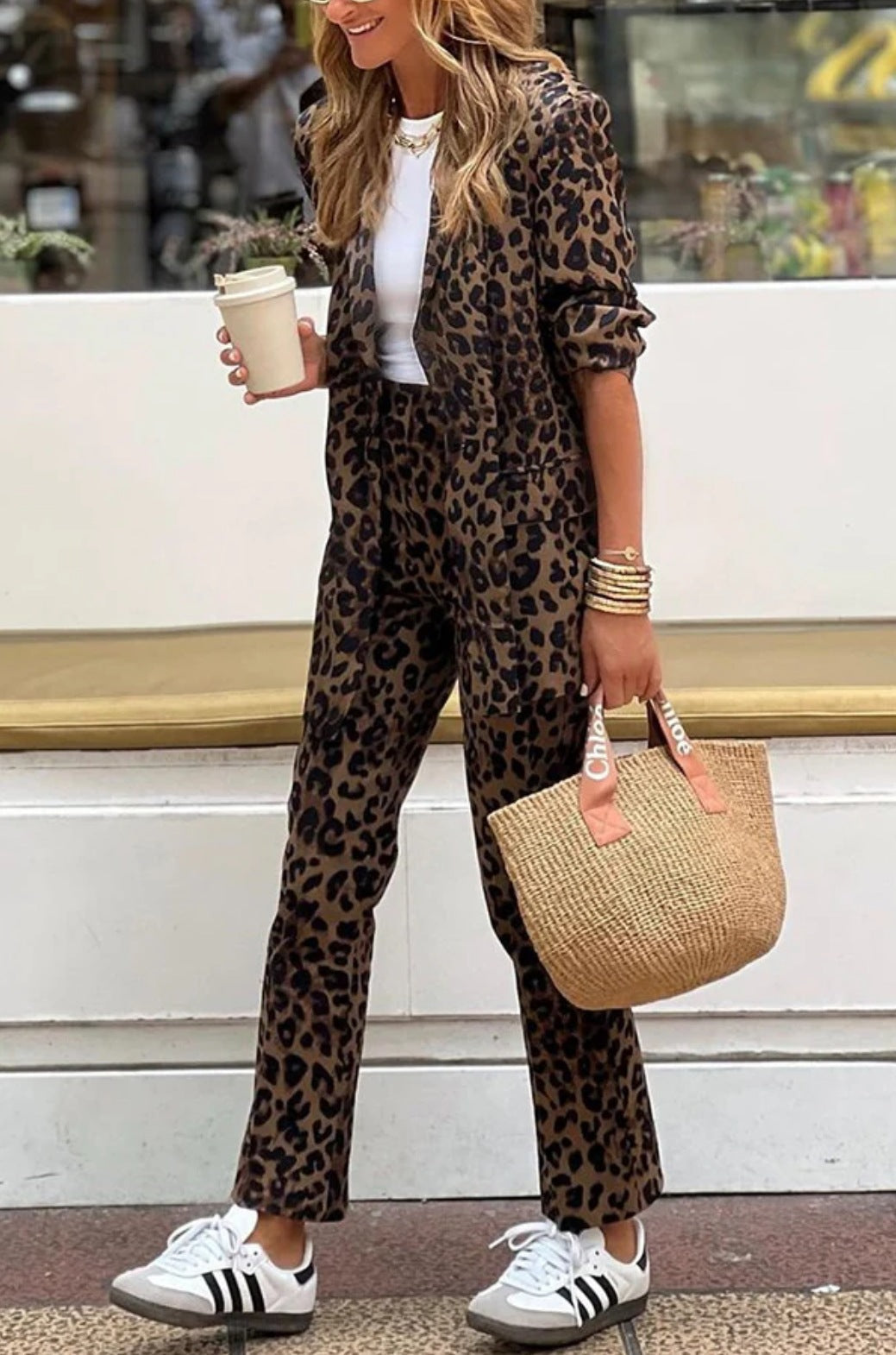 Leopard Print Suit Set For Women By Street-wave Elegant Tailored Office Chic For Every Occasion