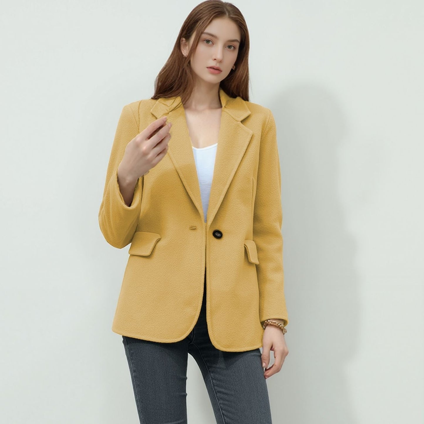 Street Wave Boucle Blazer Jacket For Women Elegant Versatile Office To Evening Wear