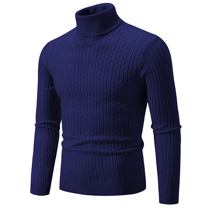 Streetwave Men's Stylish Turtleneck Sweater In Fine Knit For Modern Look And Warmth