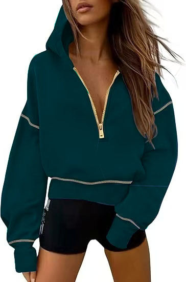 Street-wave Women's Zip Hoodie Full Zip Front For Everyday Street Style And All Day Comfort