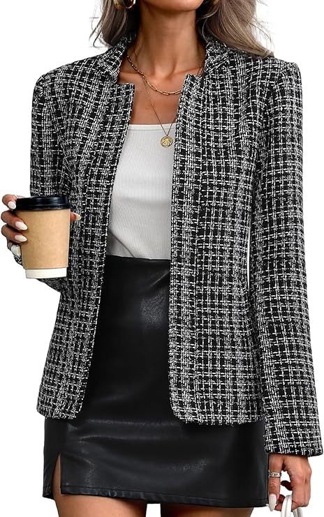 Streetwave Womens Fashion Blazer Elegant Tailored Jacket For Office And Evening Wear