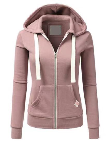 Street-wave Womens Athletic Zip Hoodie With Pockets For Active Comfort And Style