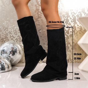 Street-Wave Womens Soft Suede Winter Boots With Warm Lining For Cozy All Day Comfort