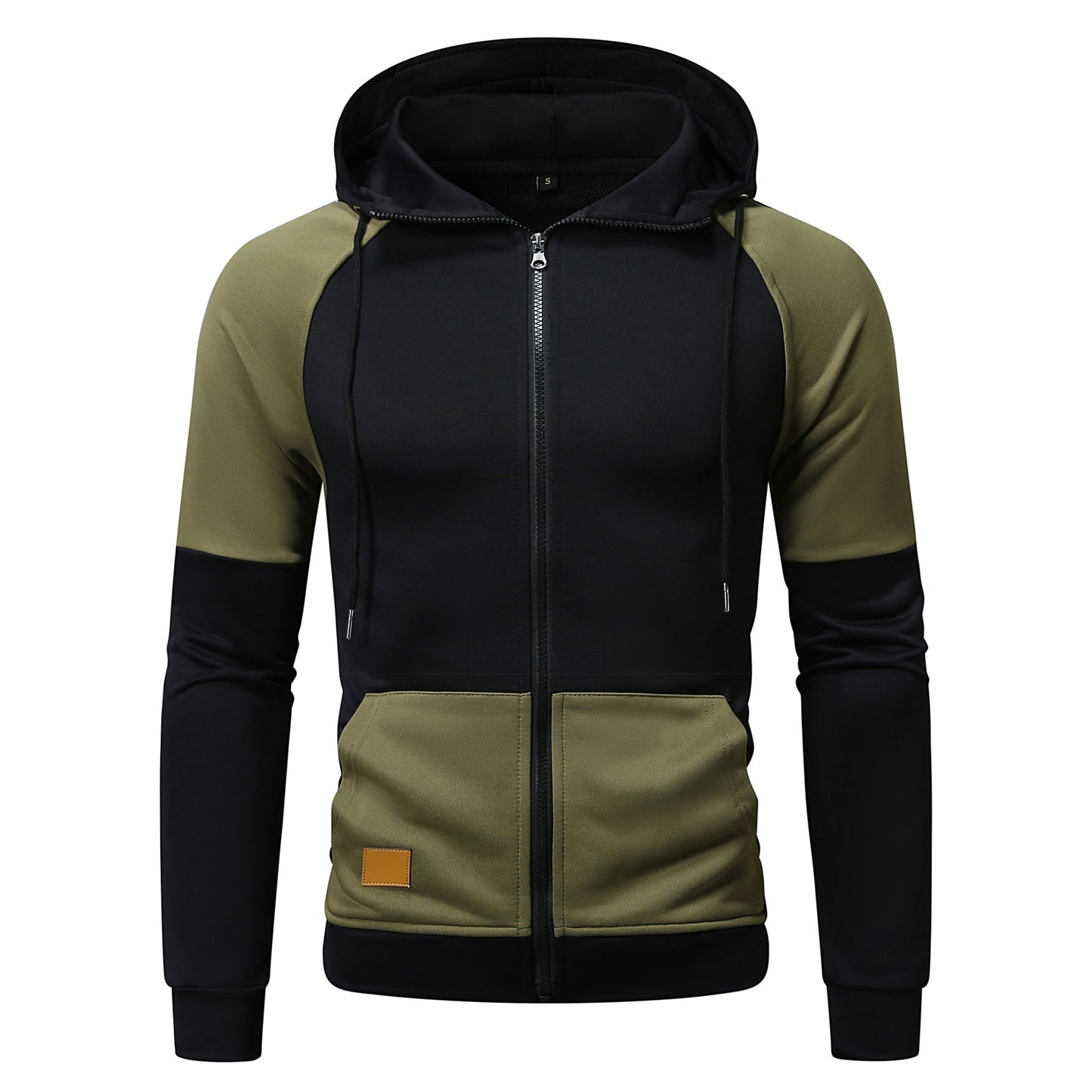 Street-wave Men's Color Block Hoodie Zip-Up Ultra Comfortable Fit Modern Athletic Design