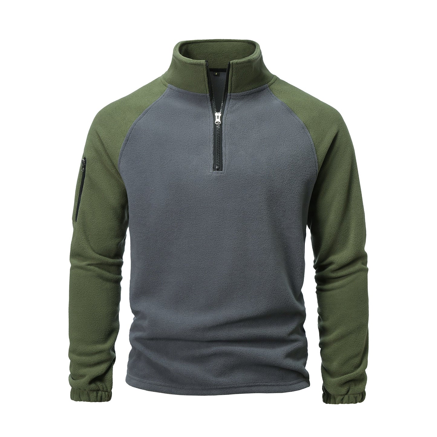 Streetwave Mens Fleece Pullover Half Zip With Practical Pocket Design For Outdoor Enthusiasts