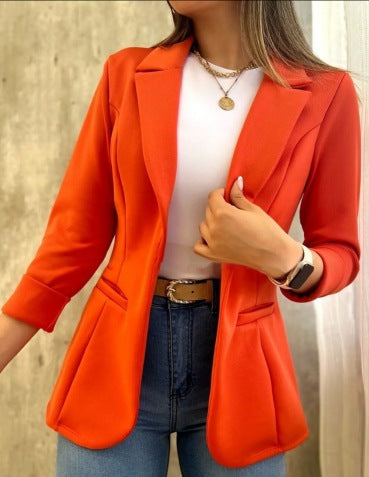 Street-Wave Women's Blazer With Pockets Chic Versatile Jacket For Modern Professionals
