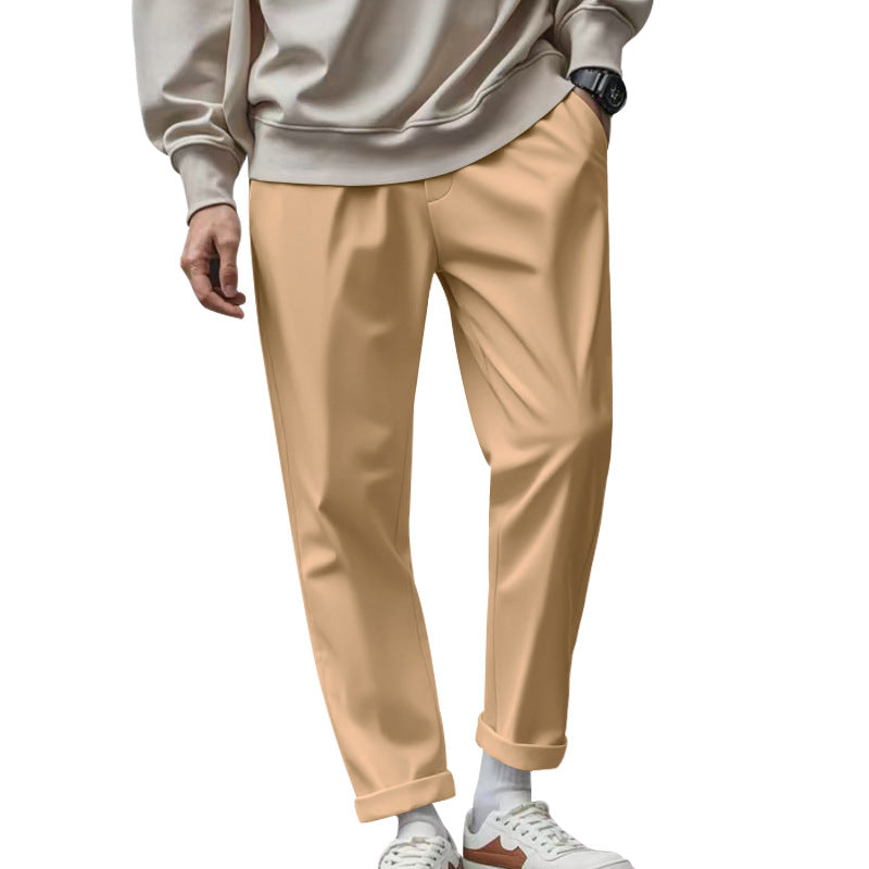 Street Wave Mens Elegant Chino Pants With Comfortable Waistband And Modern Cut For Everyday Wear