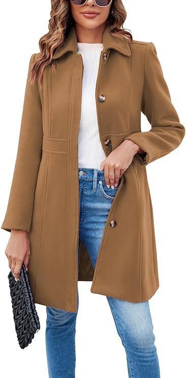 Street-Wave Women's Wool Coat With Classic Cut And Functional Details For Modern Women