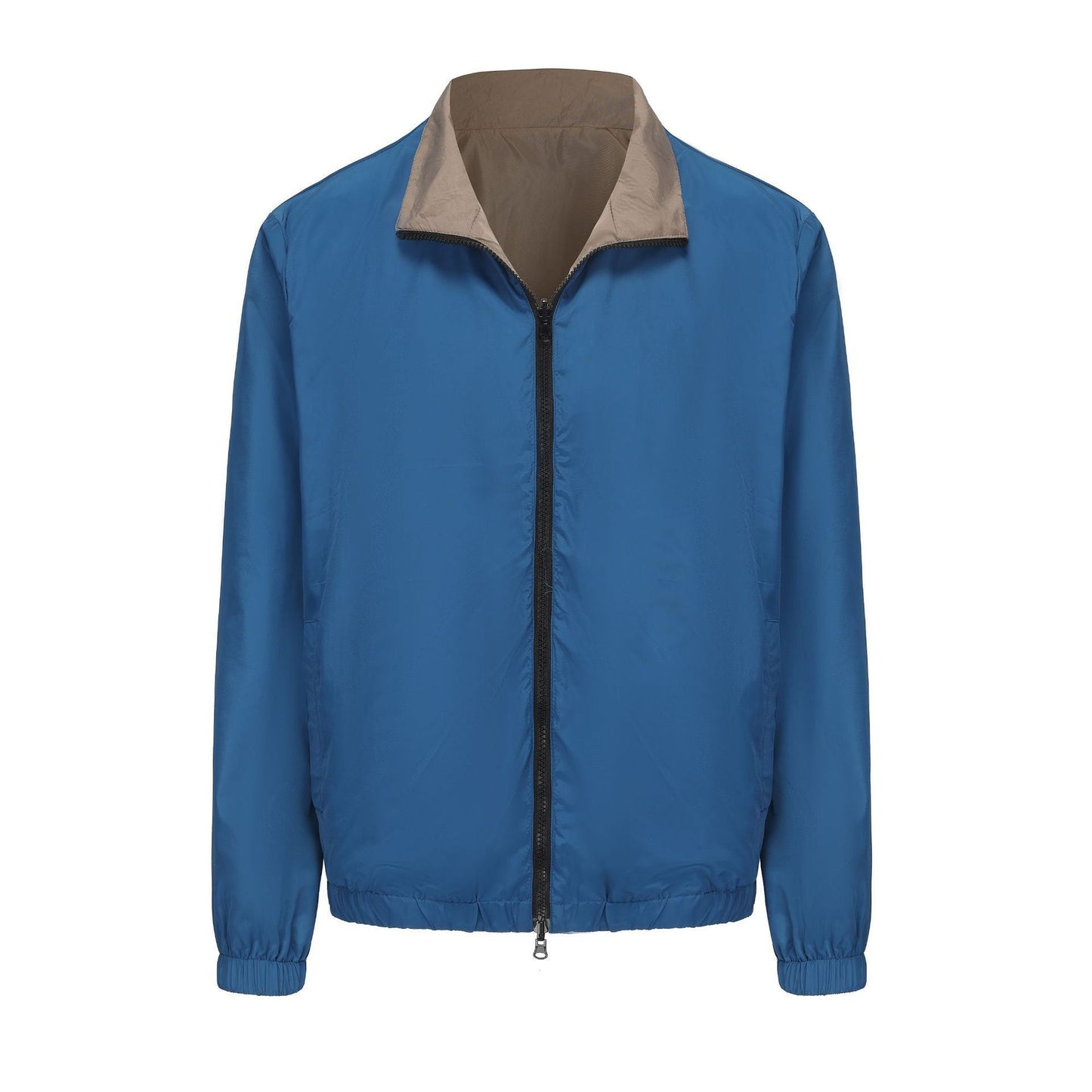 Street Wave Mens Lightweight Transitional Jacket With High Collar For All Weather Breathable Comfort