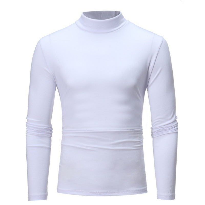 Streetwave Mens Turtleneck Long Sleeve Shirt Slim Fit Breathable Stretch Fabric for Modern Men