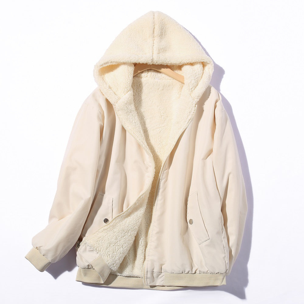 Street-wave Women's Cozy Fleece Jacket With Plush Lining For Warm Comfort And Style