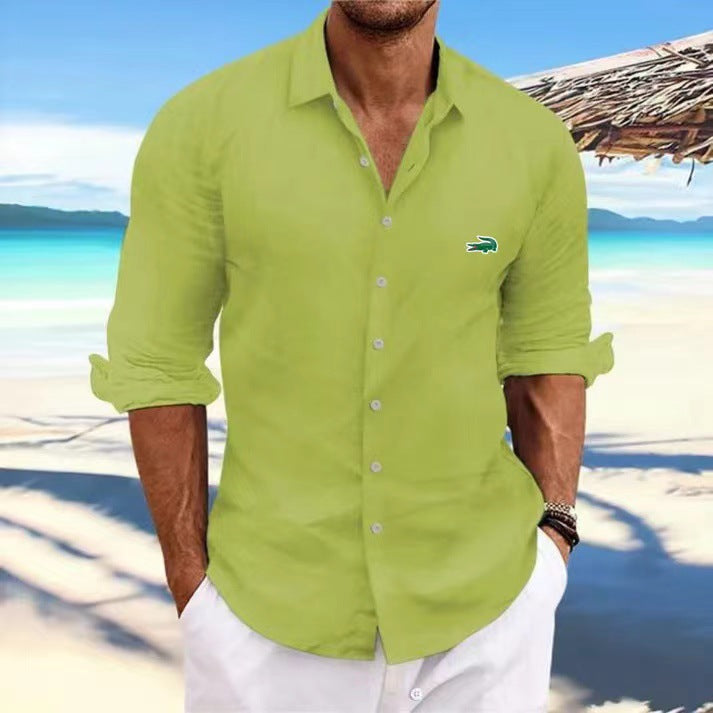Street-wave Mens Casual Shirt Lightweight Breathable Modern Fit for Everyday Wear