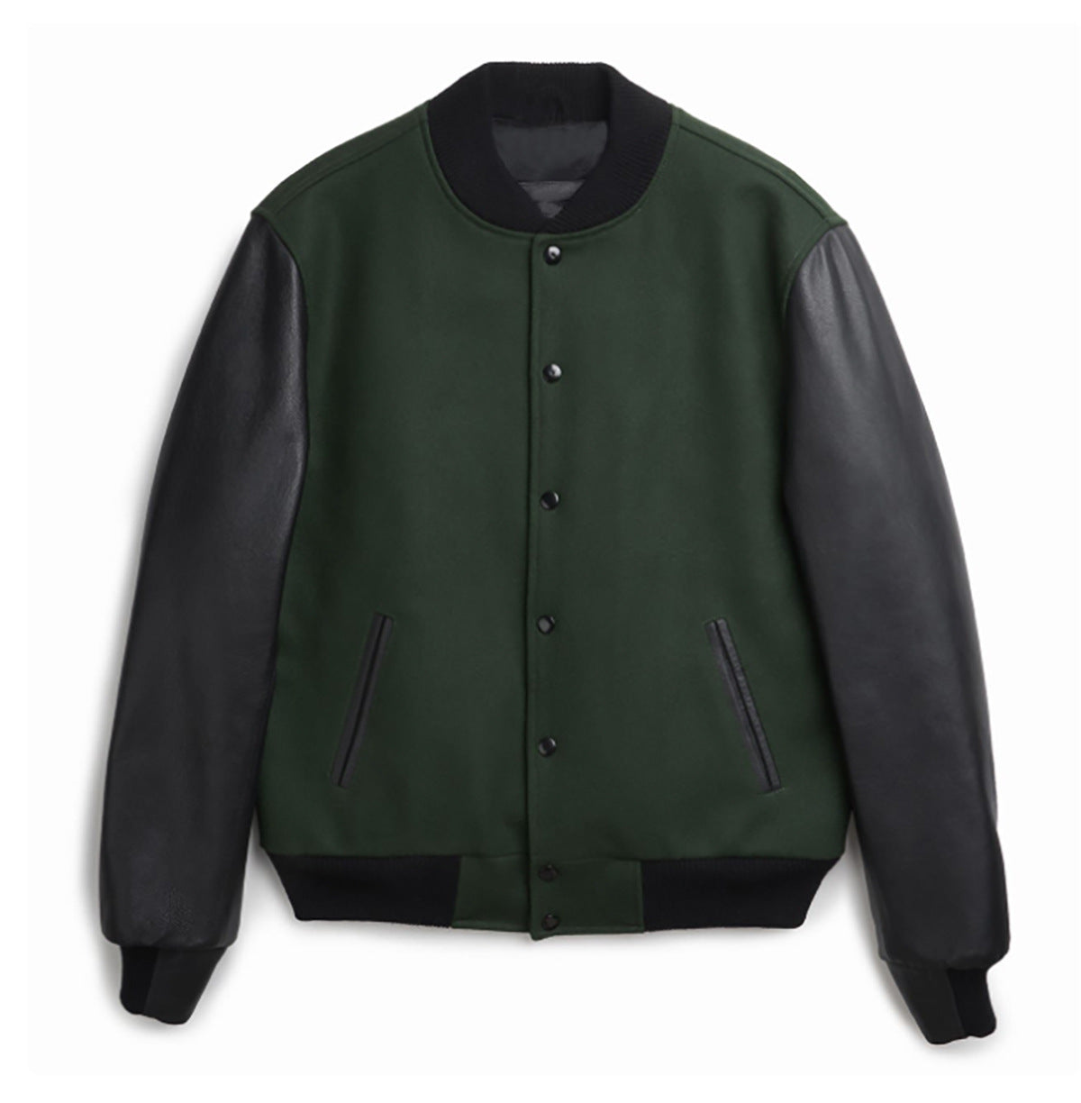 Mens Varsity Jacket With Leather Sleeves Streetwave Urban Style Premium Quality For Men