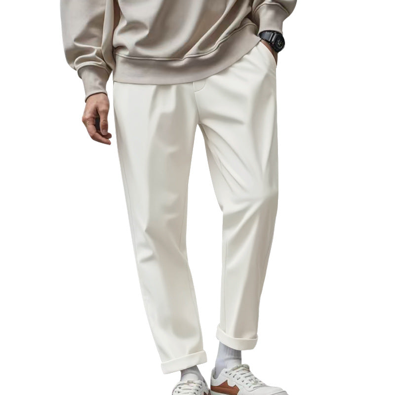 Street Wave Mens Elegant Chino Pants With Comfortable Waistband And Modern Cut For Everyday Wear