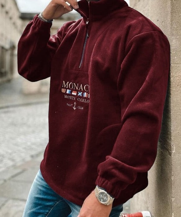 Street-Wave Men's Classic Style Pullover Sweatshirt With Premium Fabric For Warmth And Elegance