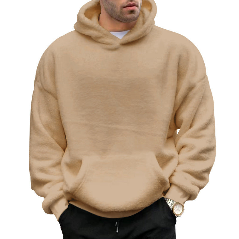 Street-Wave Mens Oversized Hoodie With Soft Cotton Blend For Casual Streetwear And Comfort
