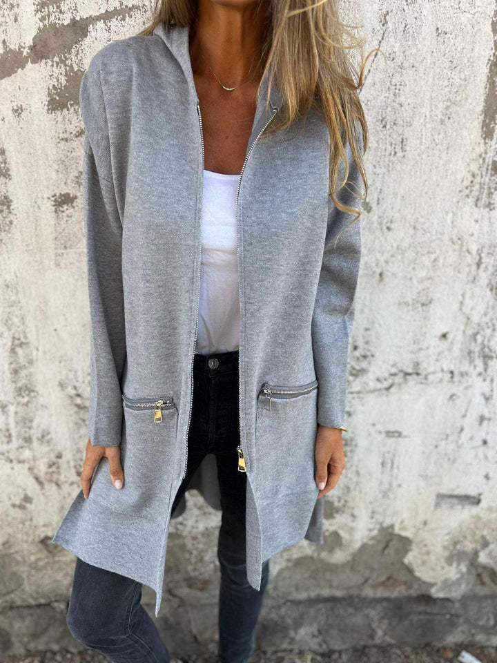 Street-wave Zip Up Hoodie for Women Warm Cozy Hooded Jacket with Pockets All Season Comfort