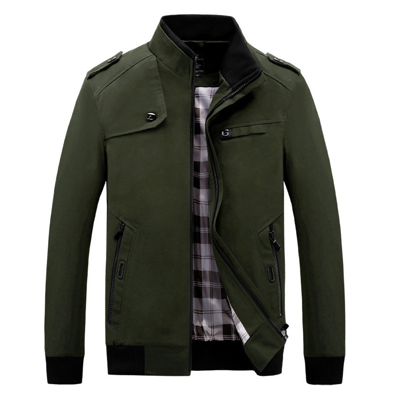 Street-wave Men's Transitional Jacket With Practical Pockets And Modern Fit For Everyday City Wear
