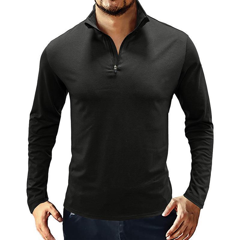 Mens Stand Collar Pullover Street-wave Ultra Comfort Stretch Knit For Casual Daily Wear For Men