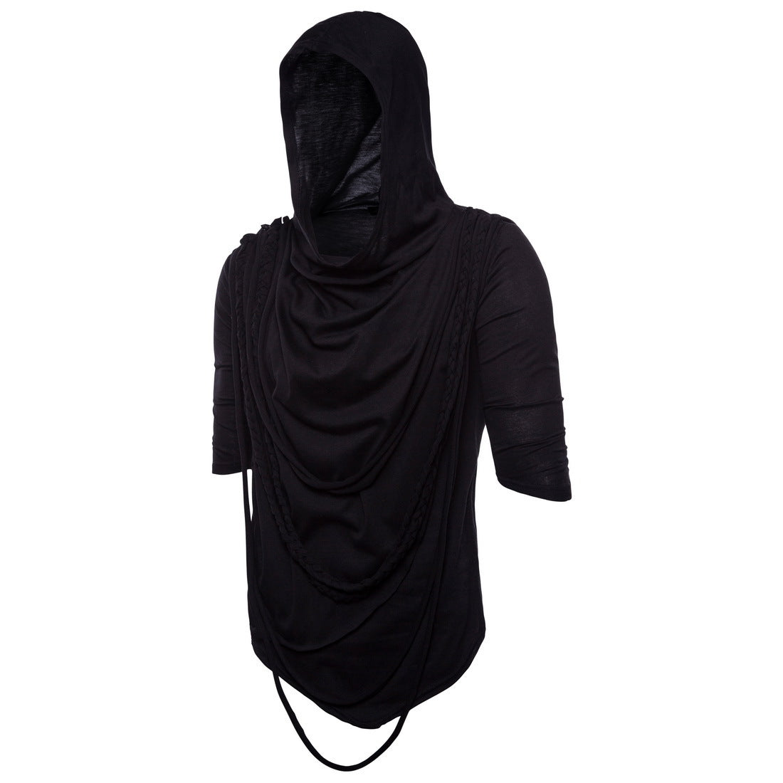 Mens Hooded Top With Innovative Draping By Streetwave For Fashionable Men Premium Comfort