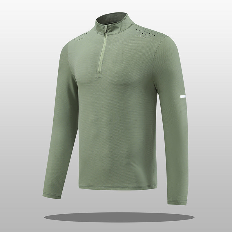 Streetwave Mens Quarter Zip Long Sleeve Shirt Breathable Moisture Wicking For Running Outdoors