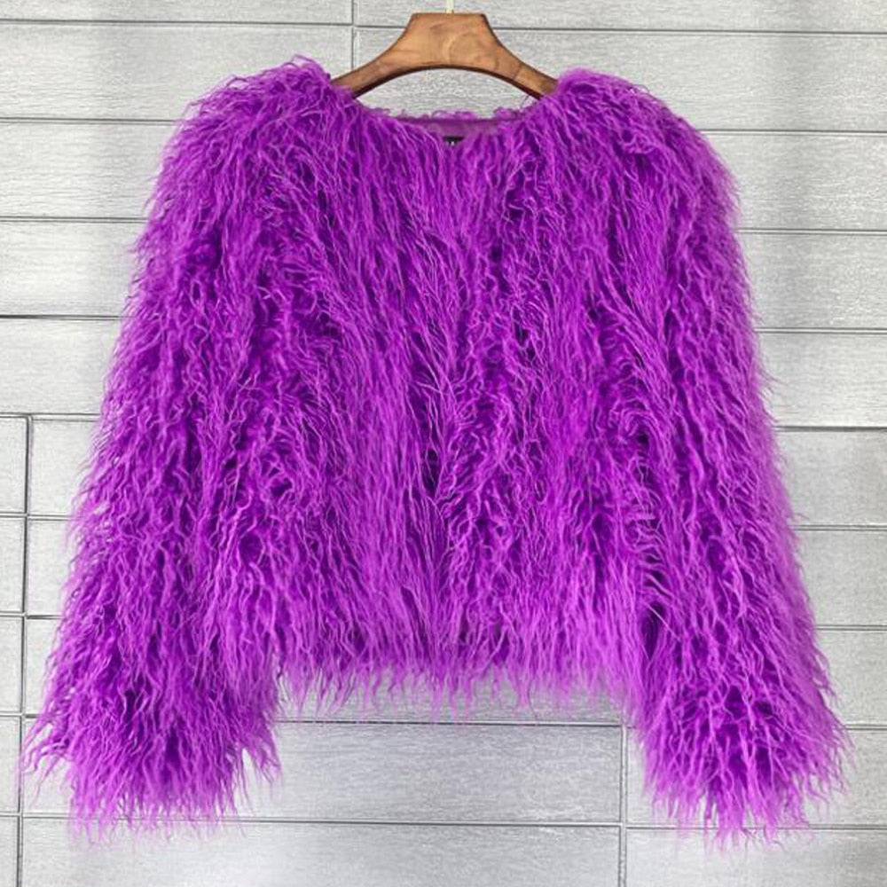 Street-Wave Womens Statement Fleece Jacket With Voluminous Look For Modern Street Style Comfort