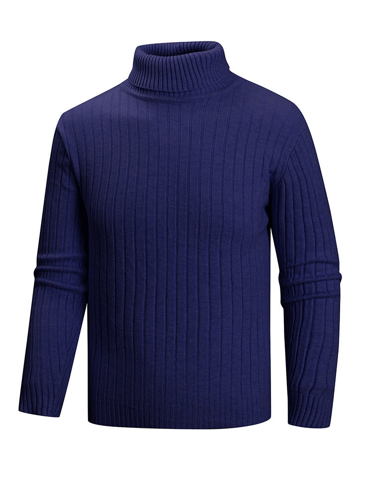 Mens Turtleneck Sweater by Street Wave Premium Fine Knit Soft Cotton Blend Cozy for Cool Weather