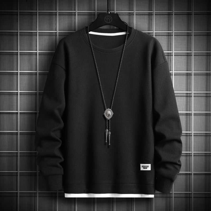 Mens Structured Sweatshirt Streetwave Breathable Soft Fabric Modern Cut For Everyday Wear