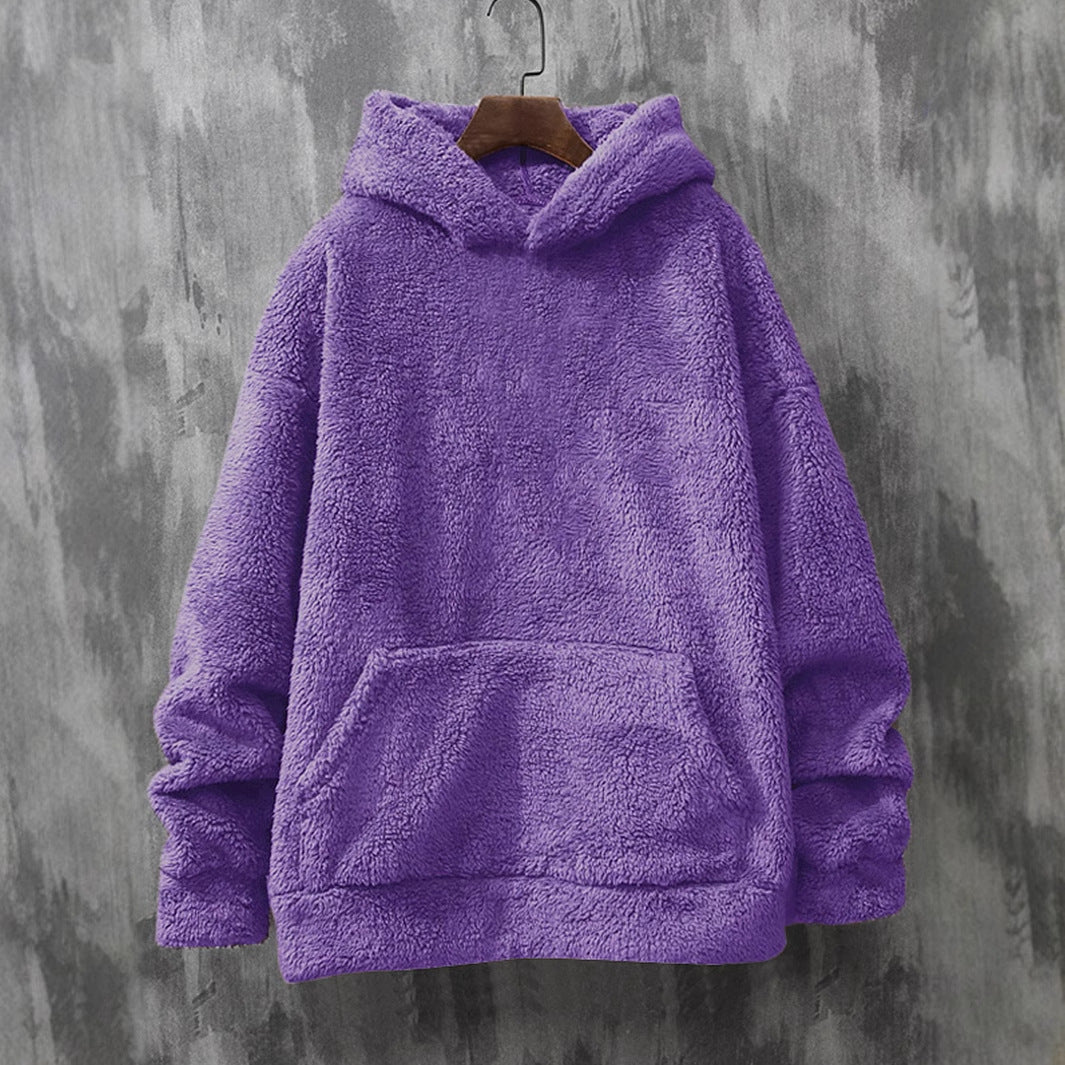 Street-wave Womens Plush Fleece Hoodie Ultra Soft Cozy Warmth For Cold Days At Home Or Outdoors