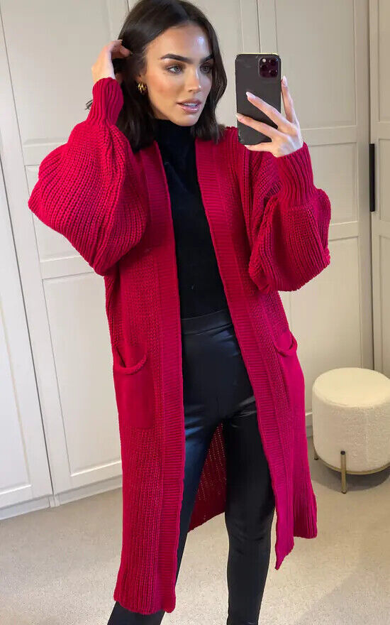Streetwave Long Knit Cardigan For Women With Generous Pockets Cozy All Season Layering