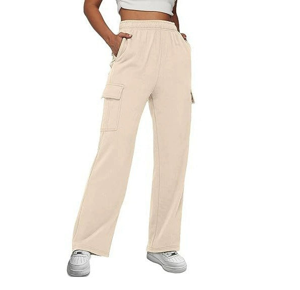 Street Wave Women's Cargo Pants With Wide Leg Fit And Handy Side Pockets For All Day Comfort Everyday Street Style