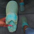 Street-wave Glamorous Glitter Fur Slippers for Women - Cozy Luxe Home Comfort Everyday