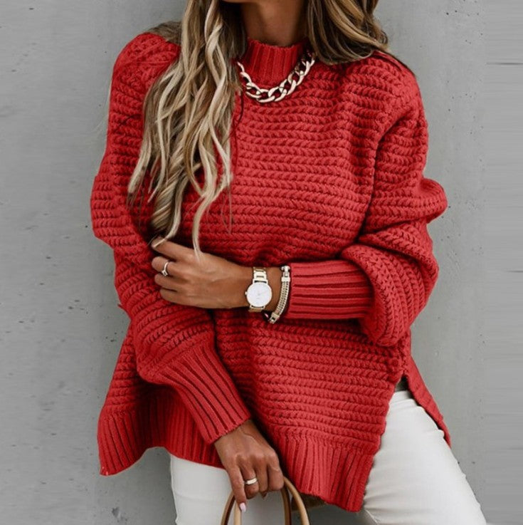 Womens Oversized Knit Sweater With Structured Knit By Street Wave For Women Cozy Chic