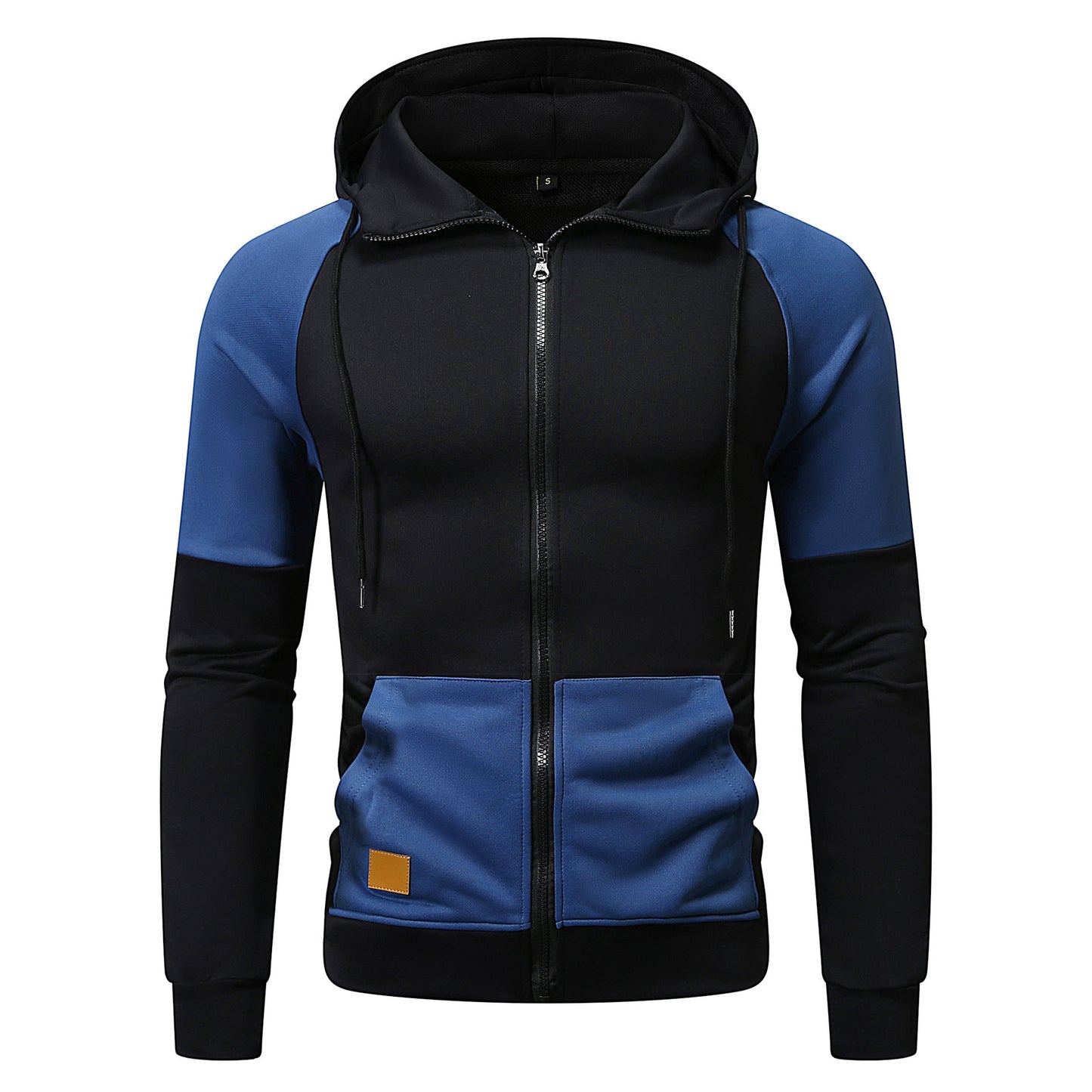 Street-wave Men's Color Block Hoodie Zip-Up Ultra Comfortable Fit Modern Athletic Design