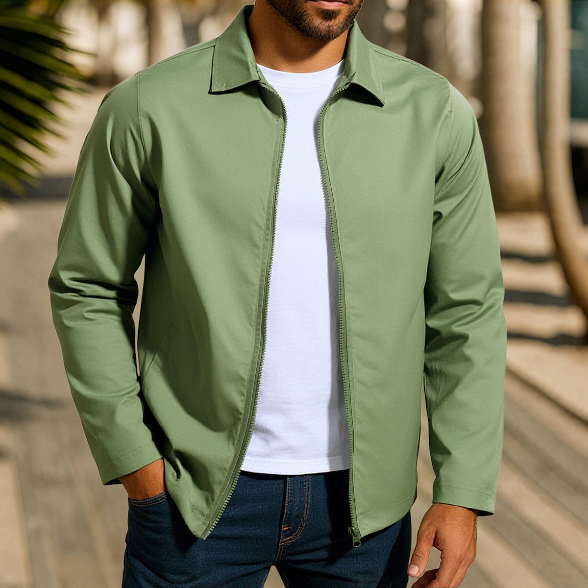 Street-Wave Windproof Jacket For Men Casual With Innovative Wind Protection Technology