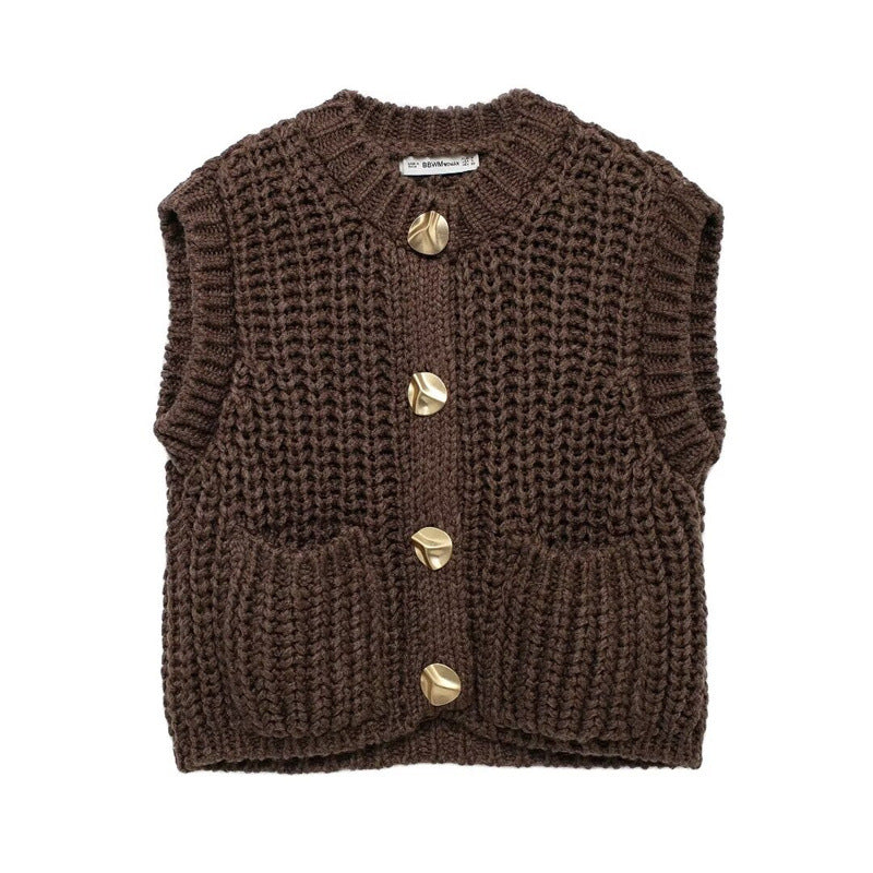 Streetwave Womens Knit Cardigan With Button Front Pockets For Women Cozy Versatile