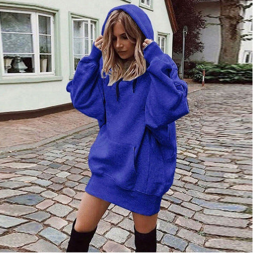 Street Wave Womens Oversized Hoodie Dress For Cozy Comfort And Modern Street Style