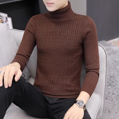 Street Wave Womens Turtleneck Knit Sweater With Ribbed Pattern Cozy Warmth For Women