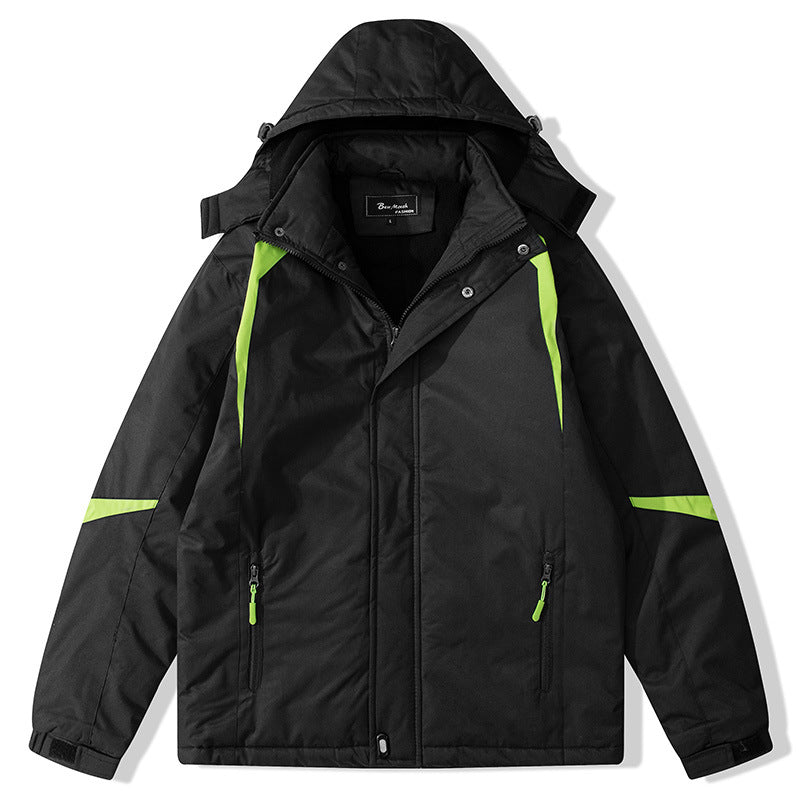 Street-Wave Womens Insulated Outdoor Jacket With Adjustable Hood Waterproof Breathable Coat