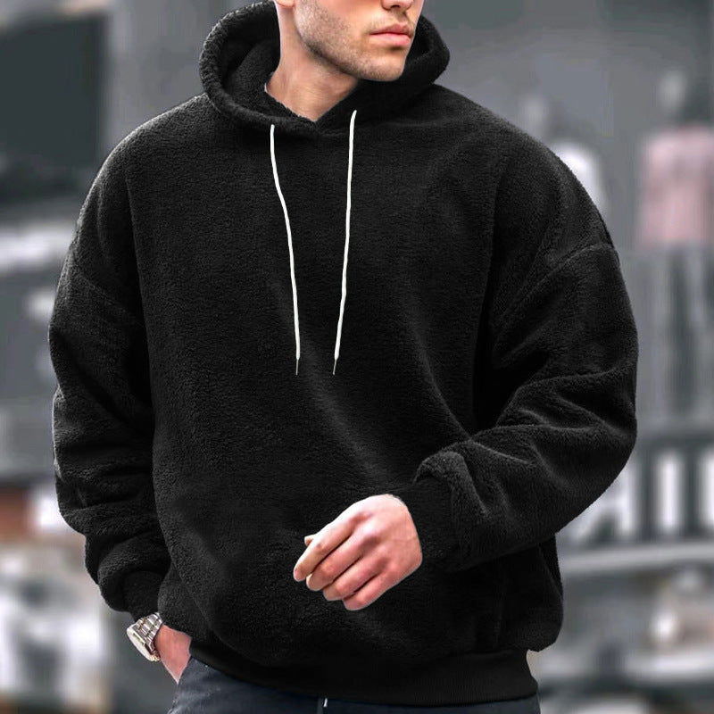 Street-wave Mens Fleece Hoodie Pullover With Soft Inner Lining For Cozy Warm Comfort