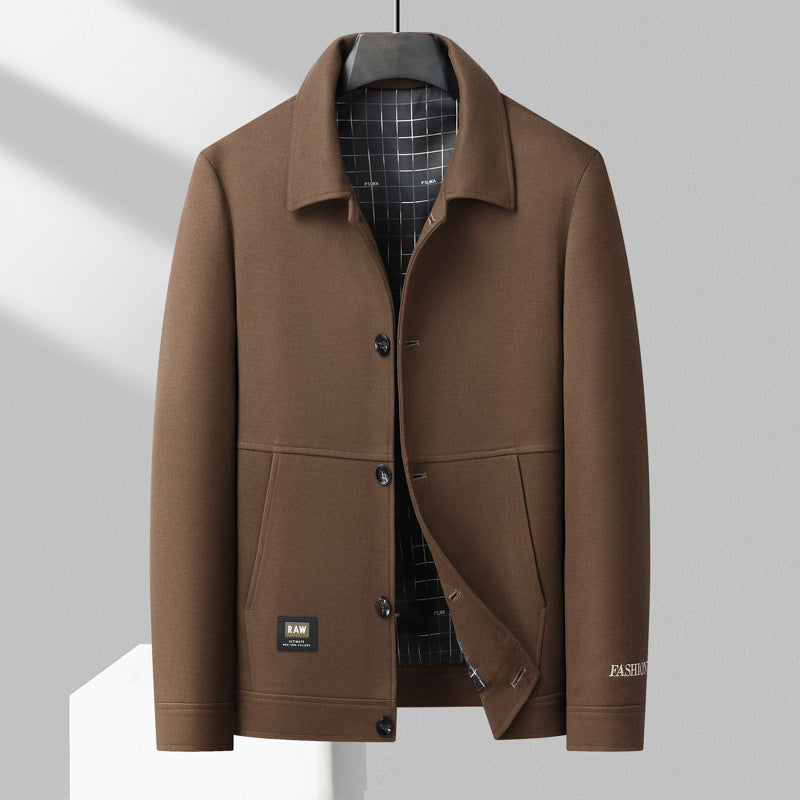 Street-Wave Mens Wool Blend Blazer With Structured Fit