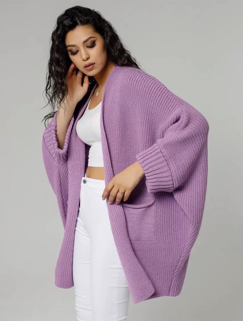Streetwave Cozy Womens Knit Vest With Pockets Oversized Warm Cardigan For Daily Wear