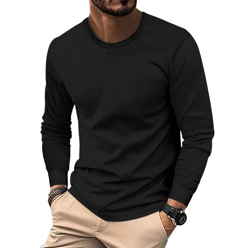 Street-wave Mens Textured Long Sleeve Shirt For Style-Conscious Men Premium Comfort