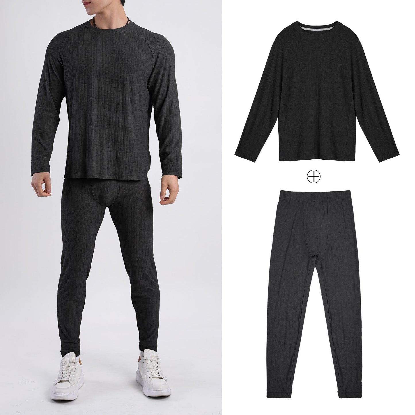 Streetwave Men's Thermal Set With Innovative Insulation And Moisture Wicking Fabric For Active Comfort