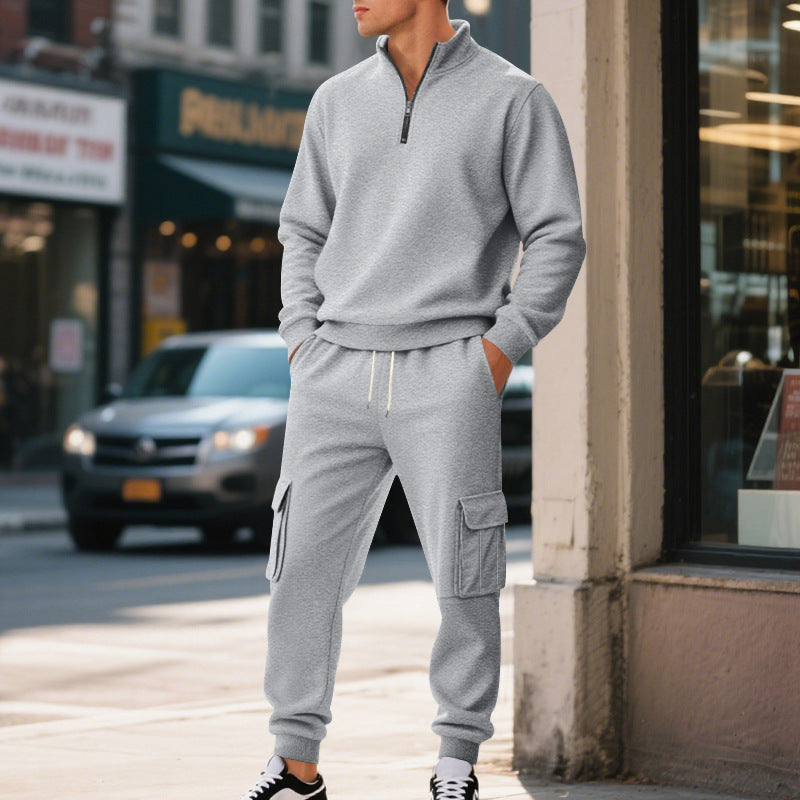 Street-wave Men's Sporty Leisure Set With Practical Pockets All Day Comfort Urban Style