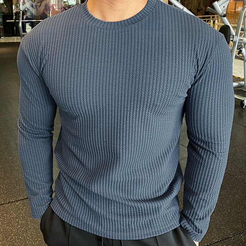 Mens Structured Fabric Long Sleeve Shirt Streetwave For Gym And Everyday Comfort And Versatility