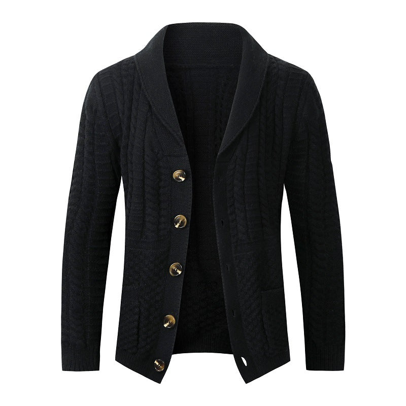 Street-wave Women's Cable Knit Cardigan With Versatile Zopf Design Cozy Yet Stylish